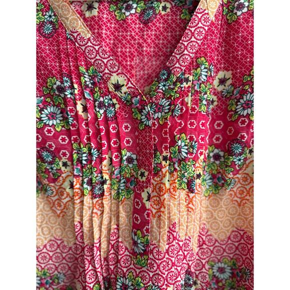 Daniel Rainn Women’s Sleeveless V Neck Floral Top size Small - Picture 2 of 5